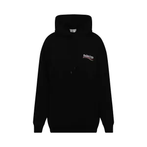 Political Logo Hoodies in Black