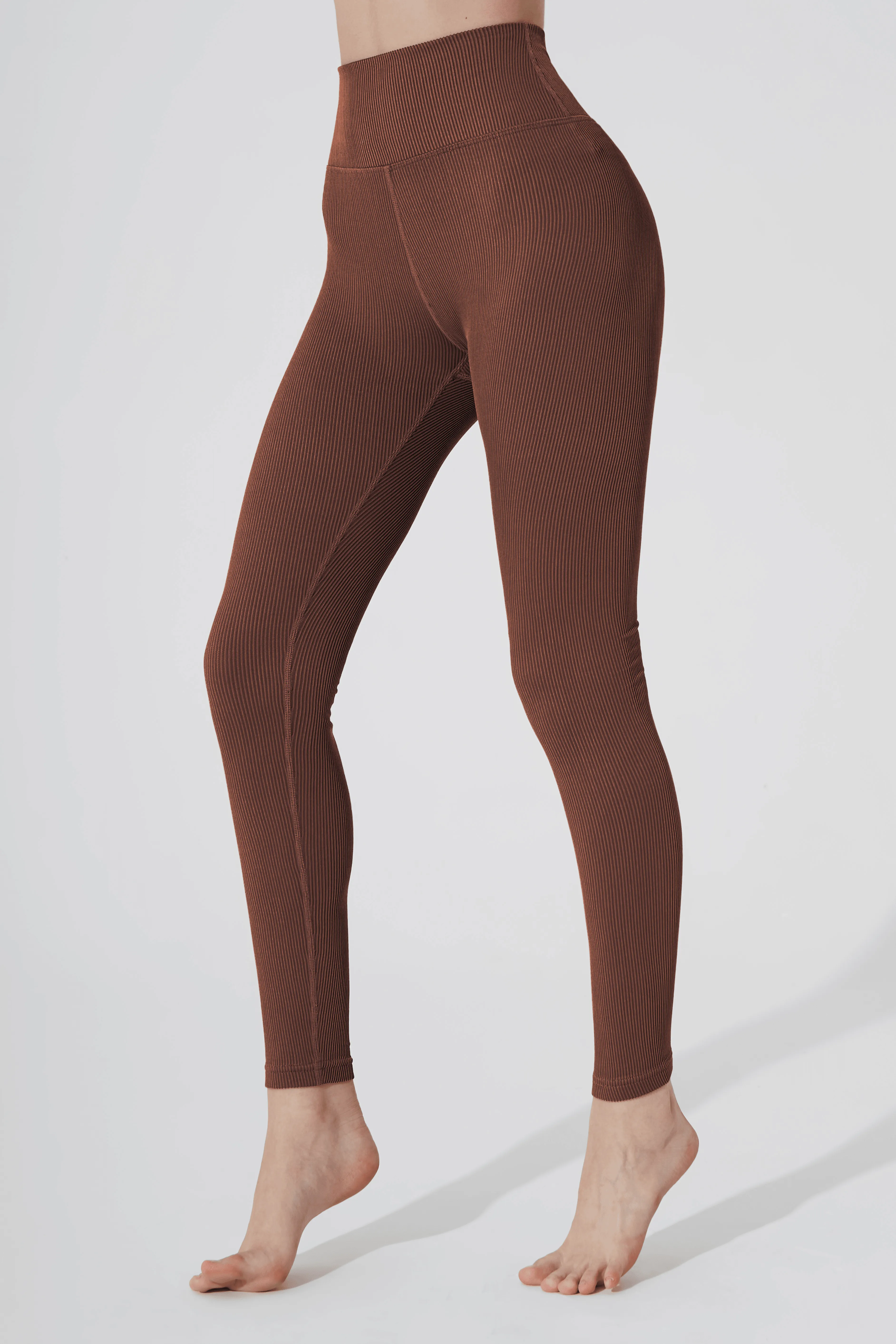 Querida High Waist R Legging - Maroon Choco