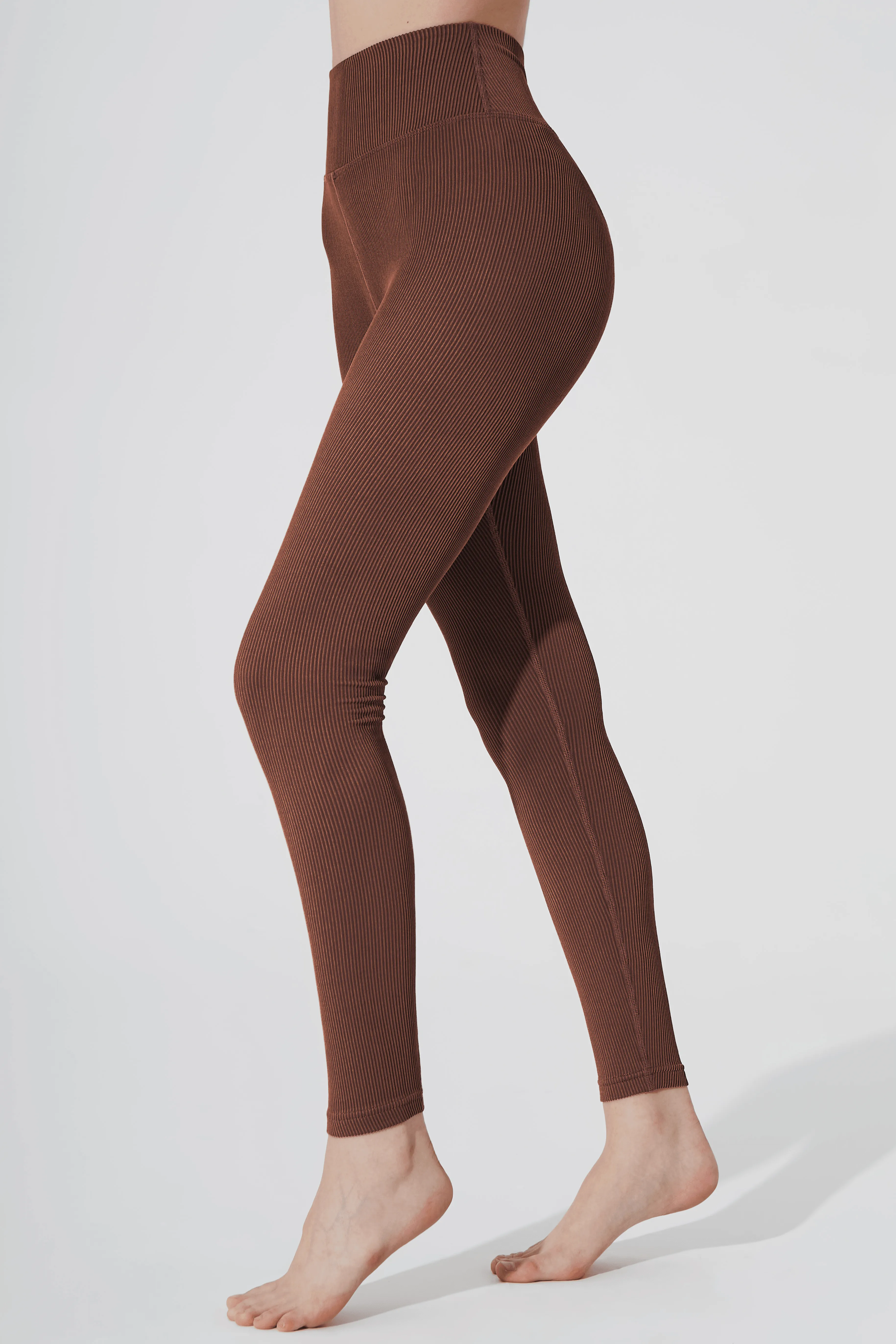 Querida High Waist R Legging - Maroon Choco