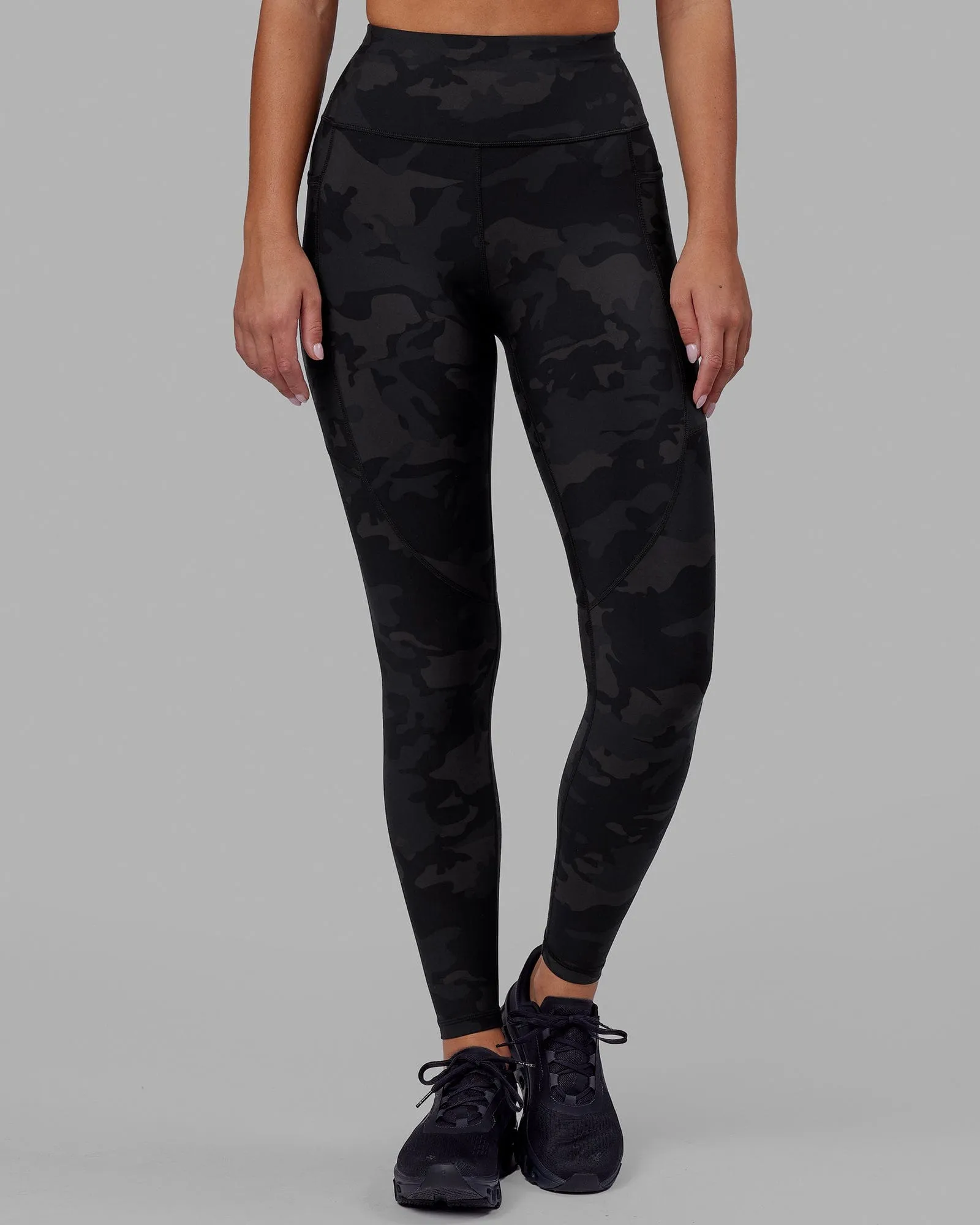 Rep Full Length Leggings - Black Camo