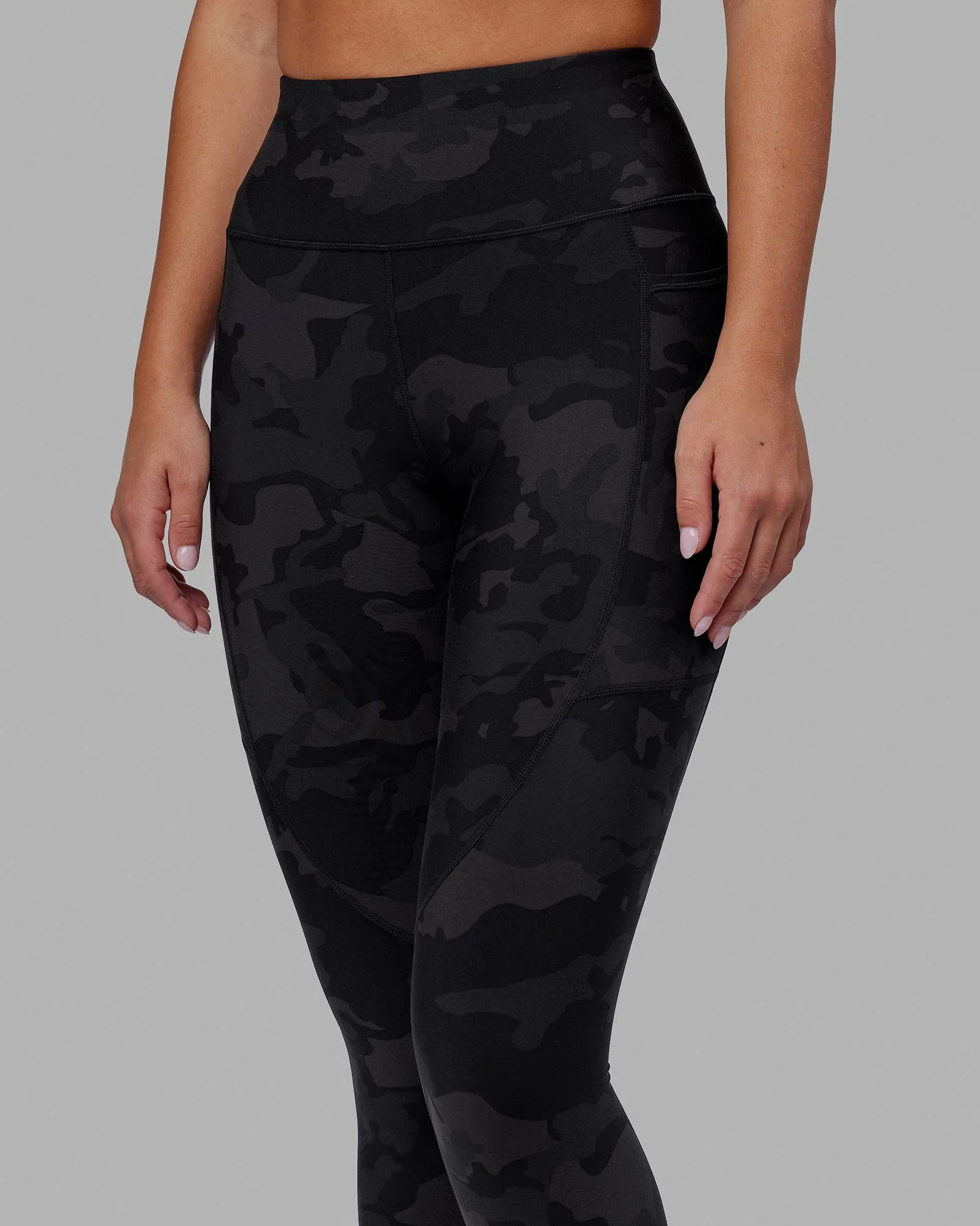 Rep Full Length Leggings - Black Camo