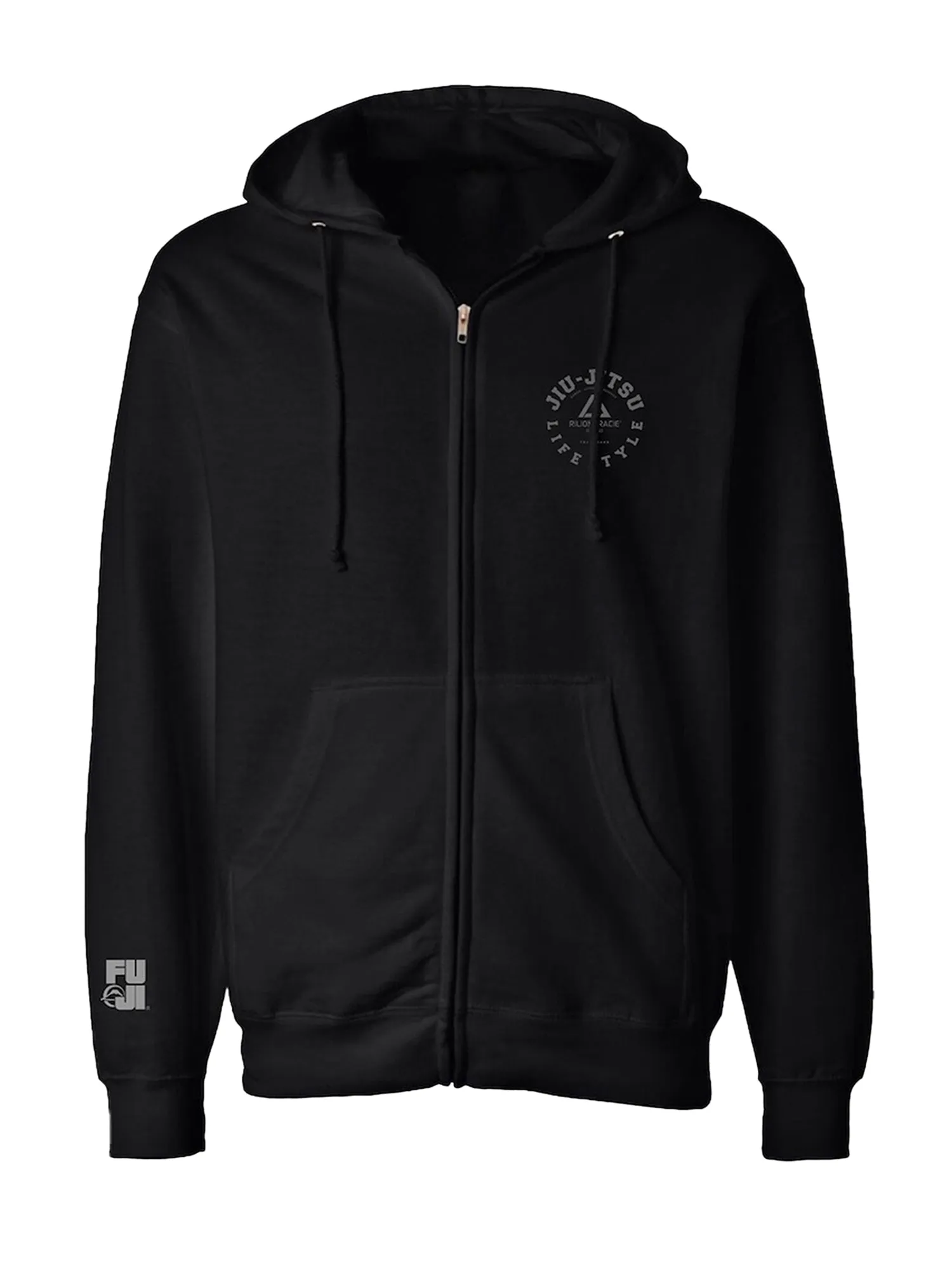 Rilion Gracie Lifestyle Black Zip Hoodie Youth