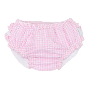 Seersucker Frill Pant Pink