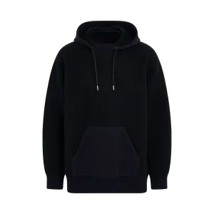 Sponge Sweat Mix Hoodie in Black