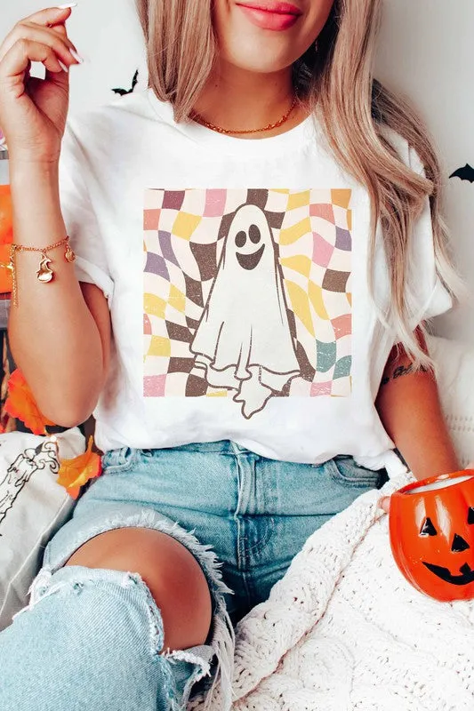 SPOOKY CHECKER GRAPHIC TEE