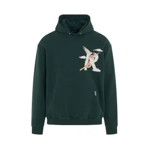 Storms in Heaven Hoodie in Racing Green