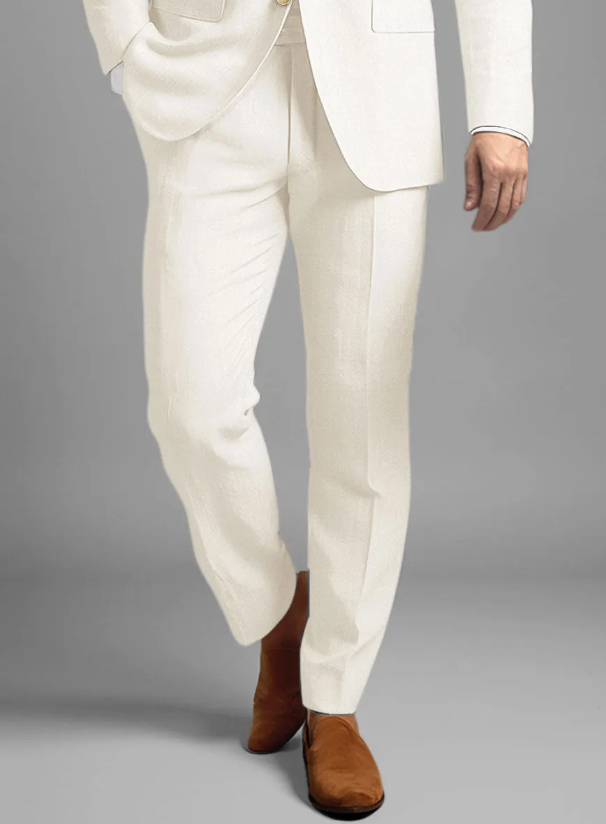 Stylbiella Cream Linen Suit