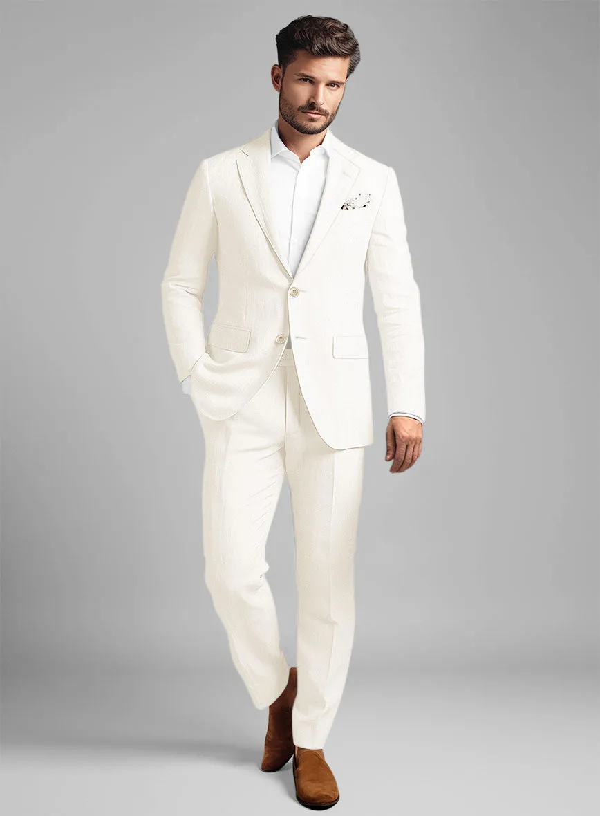 Stylbiella Cream Linen Suit