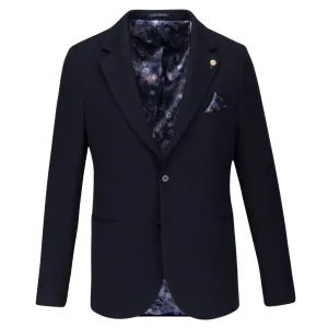 Textured Blazer - Navy