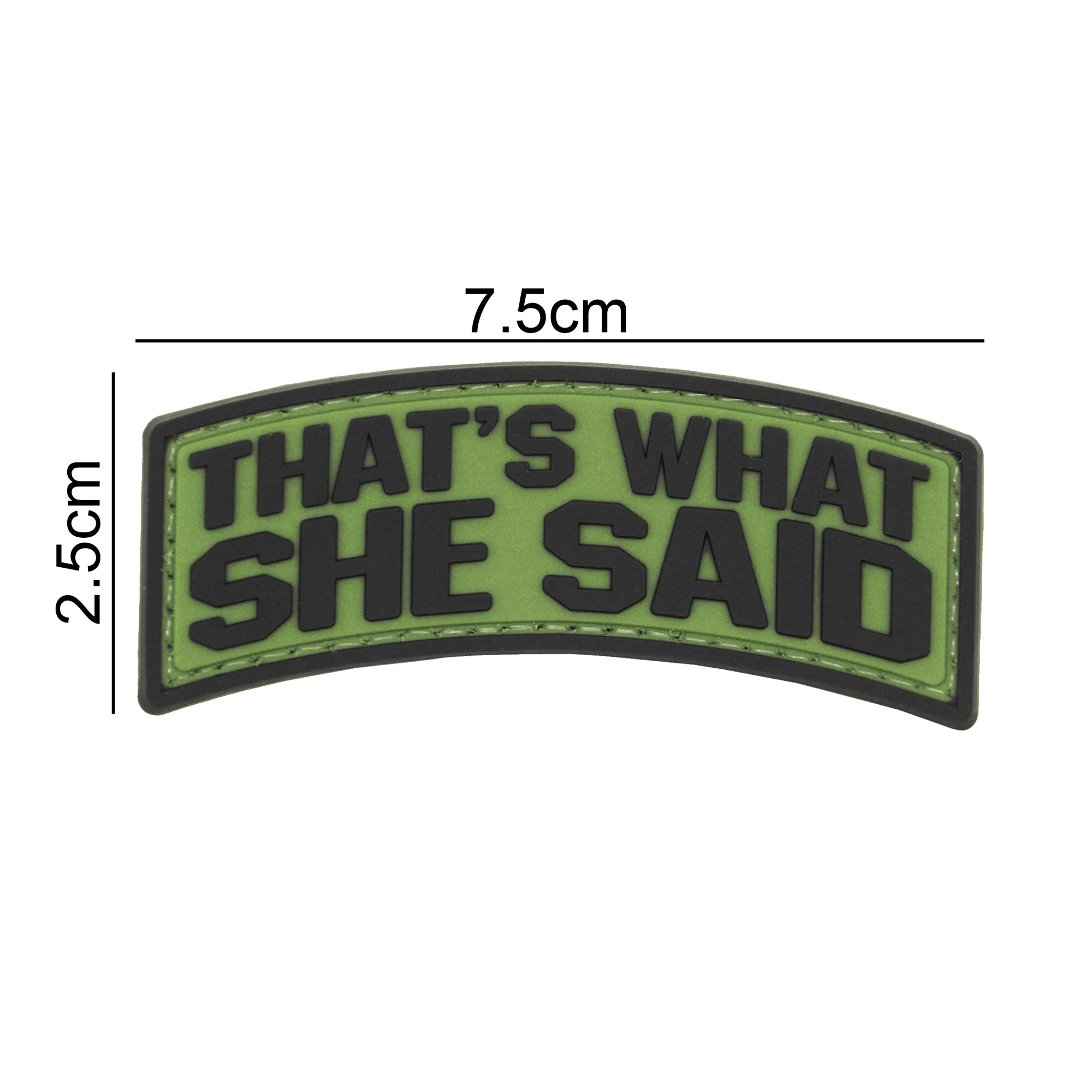 That's What She Said Patch Green/Black