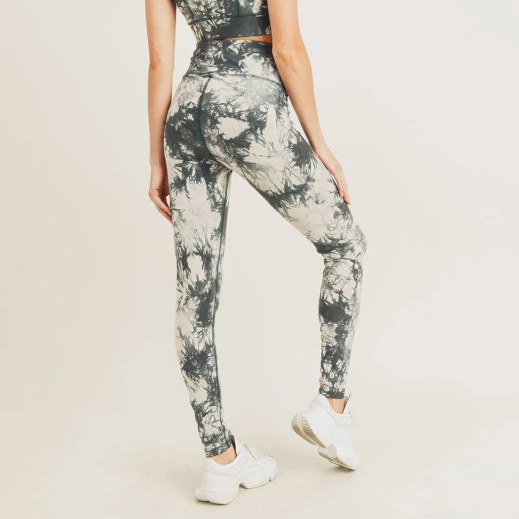 Tie-Dye Cotton Highwaist Leggings