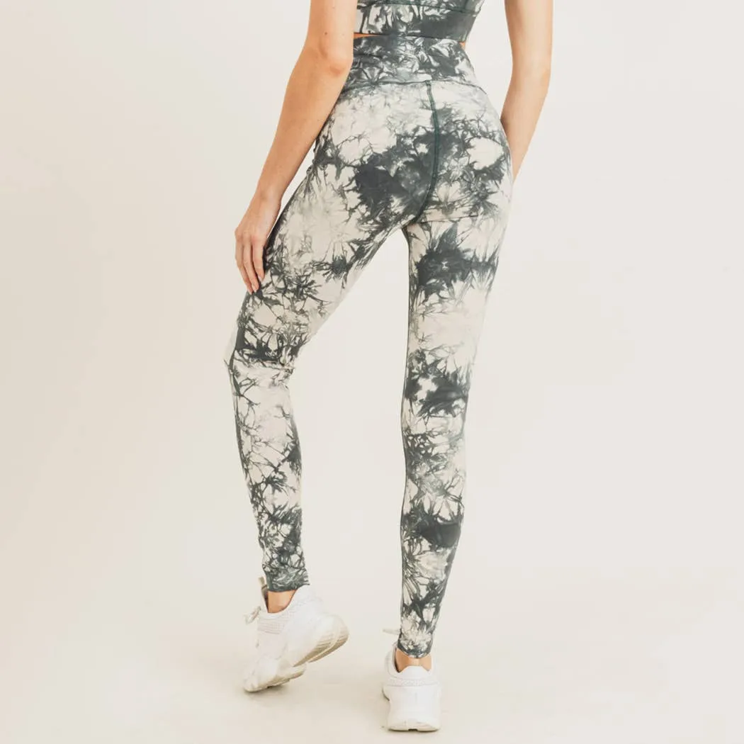 Tie-Dye Cotton Highwaist Leggings