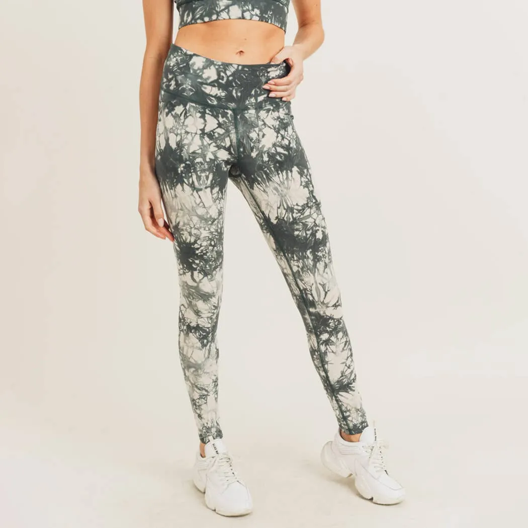 Tie-Dye Cotton Highwaist Leggings