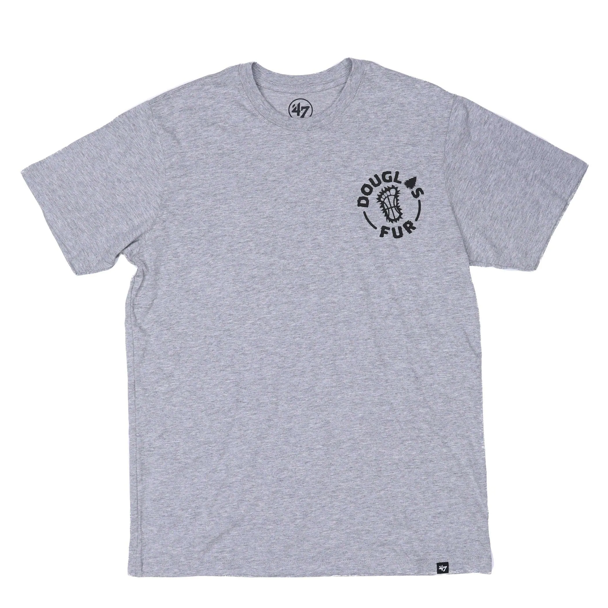 Trail Blazers 47 Brand Douglas Fur Super Rival Gray Tee