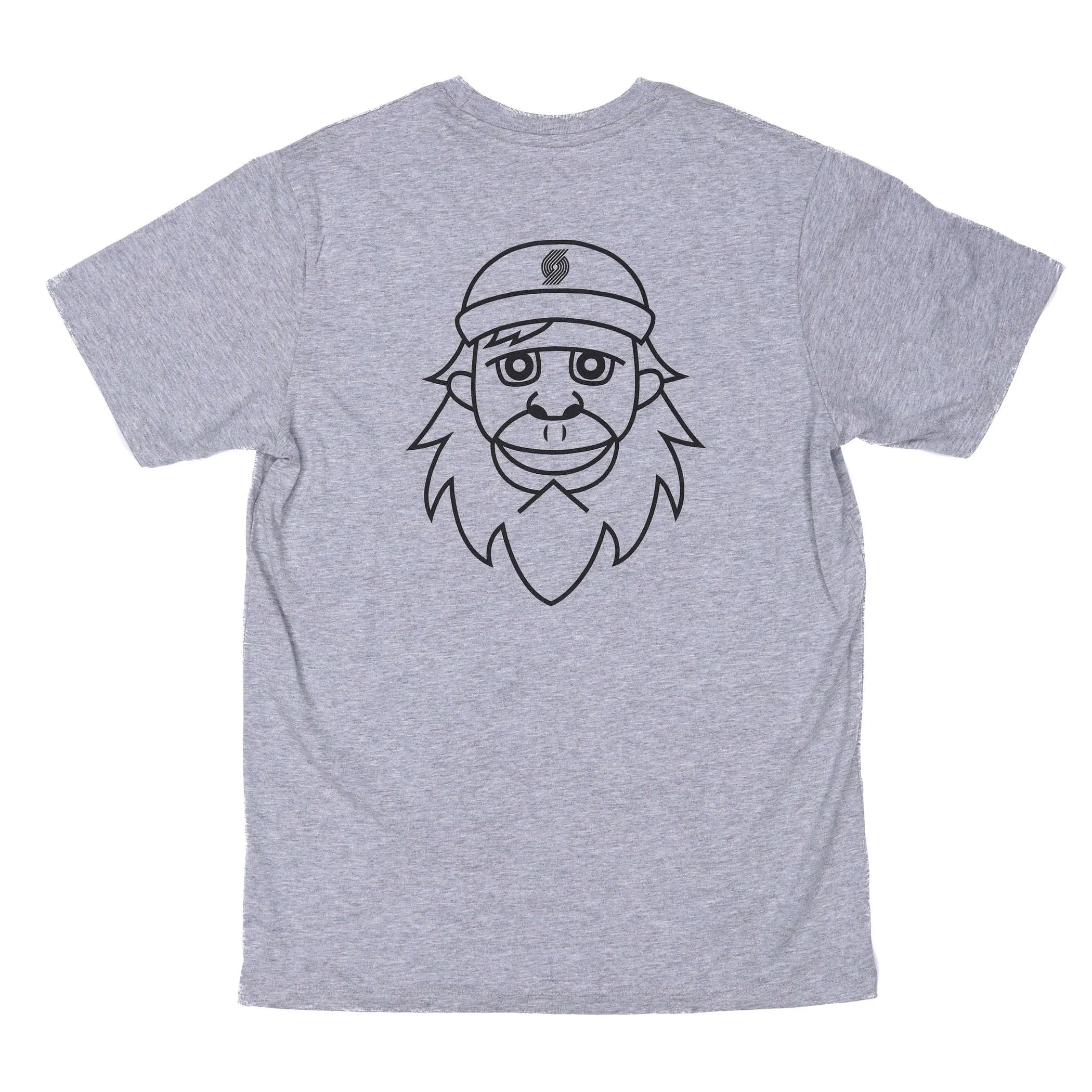 Trail Blazers 47 Brand Douglas Fur Super Rival Gray Tee