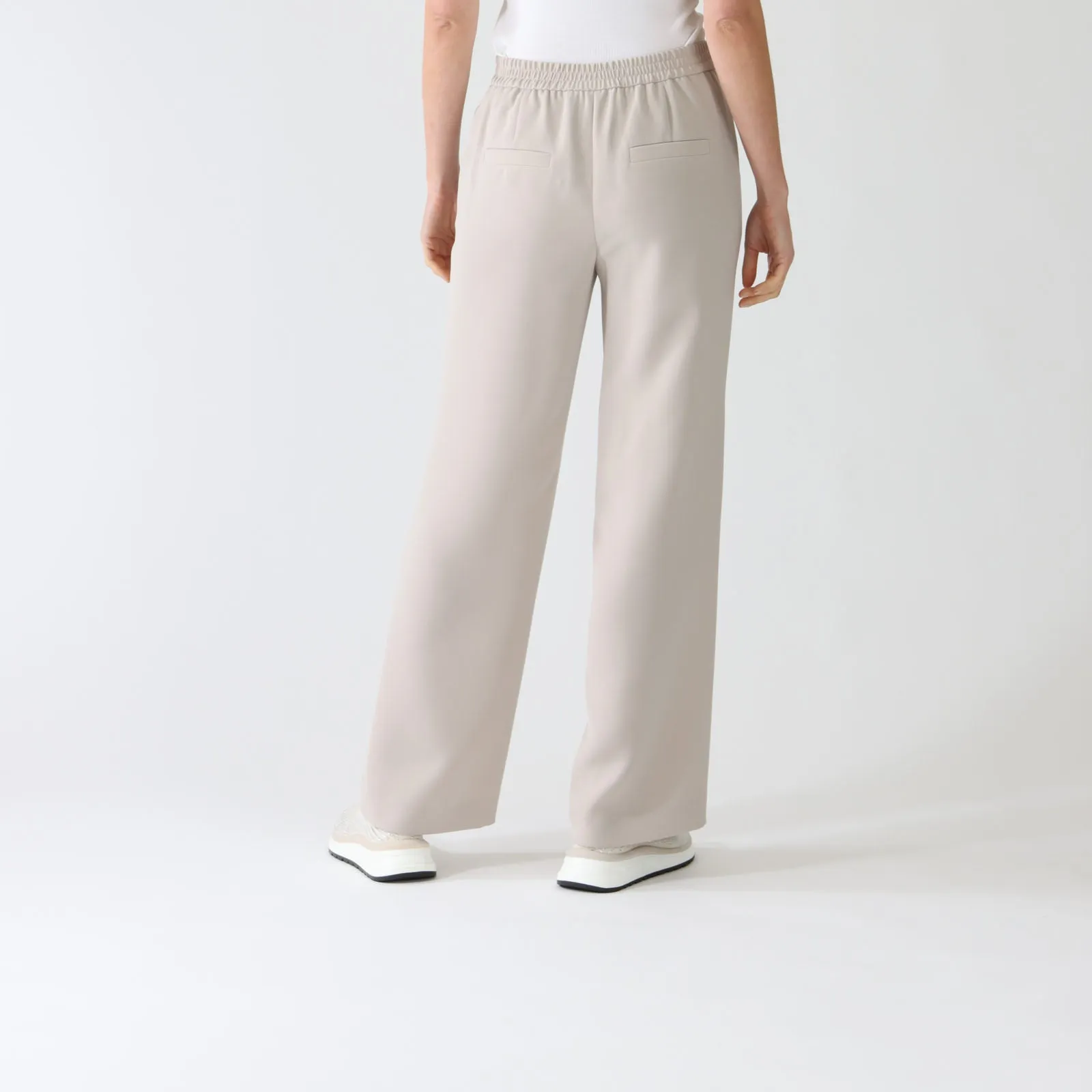 Warm Stone Wide Fit Washington Pants