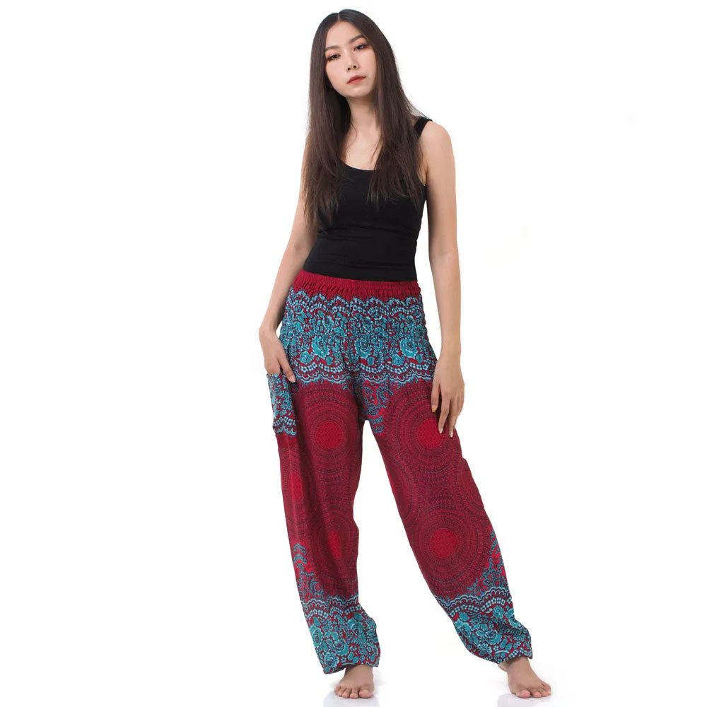 Women's Mandala Harem Pants Lavender Dreams