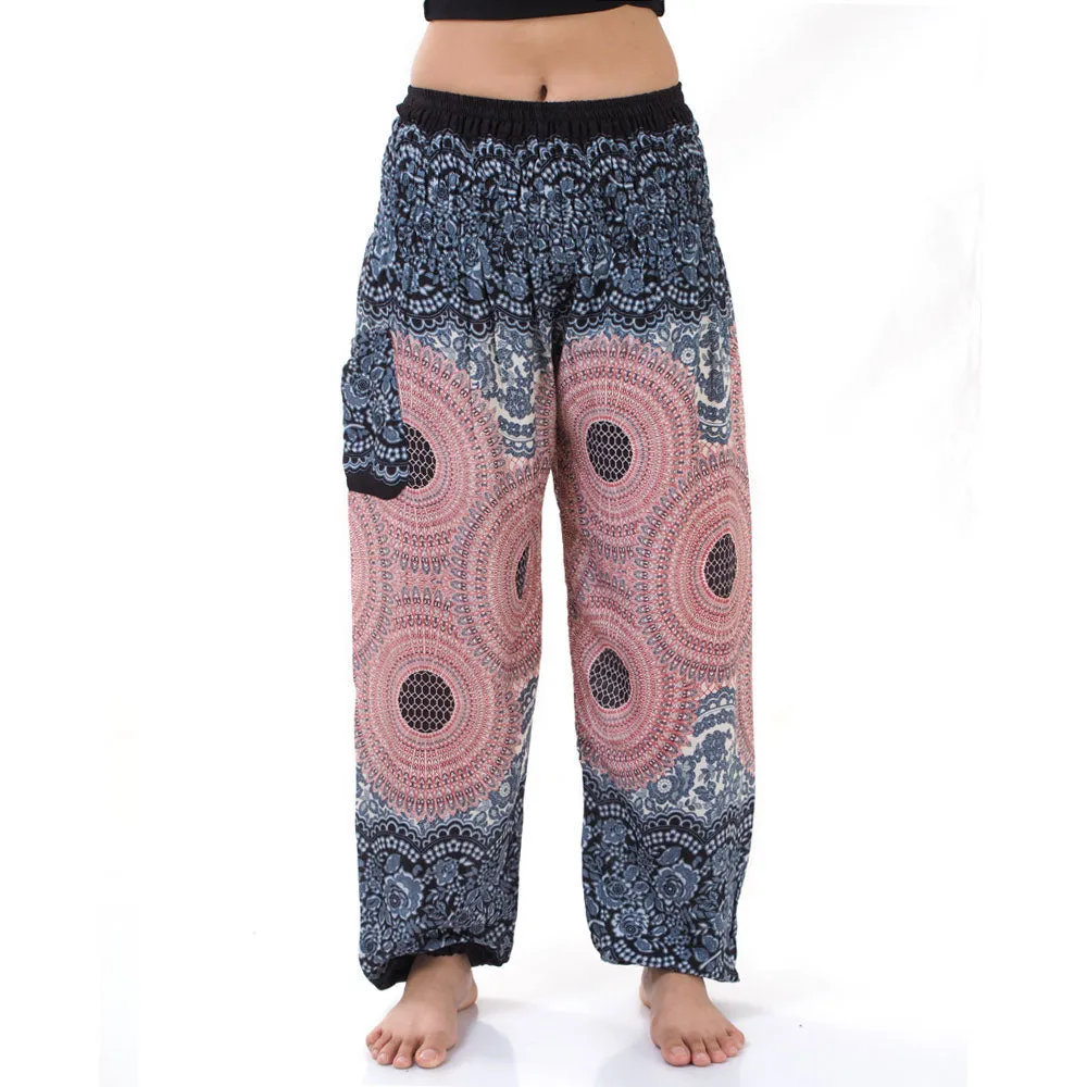 Women's Mandala Harem Pants Lavender Dreams