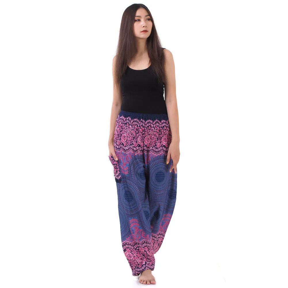 Women's Mandala Harem Pants Lavender Dreams